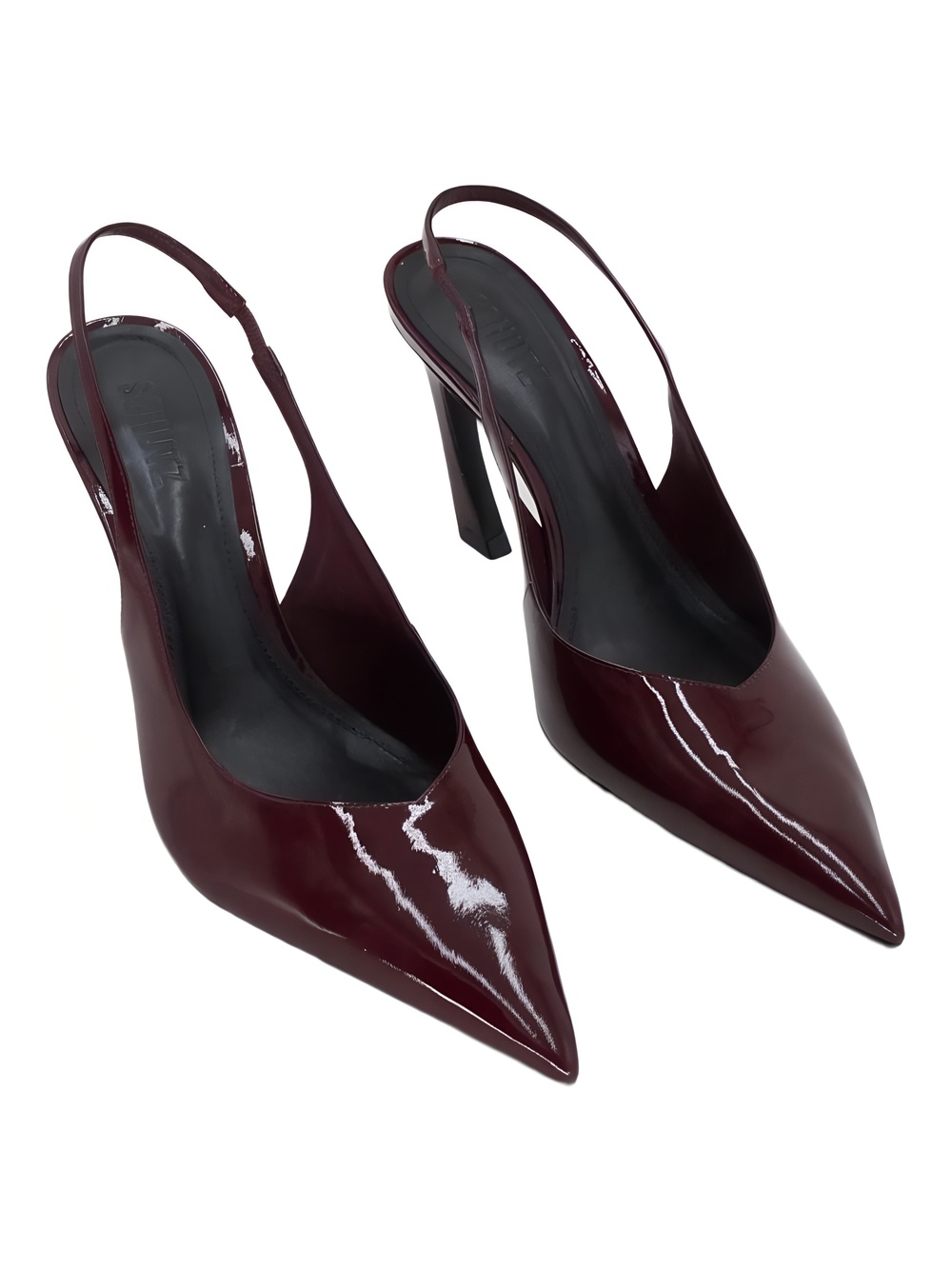 Schutz Womens Lexi 90MM Slingback Pump Vino Red Size 8.5M